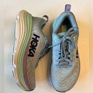 Women's Hoka Gaviota 5 Airy Blue/Sunlit Ocean Mesh, Size 6